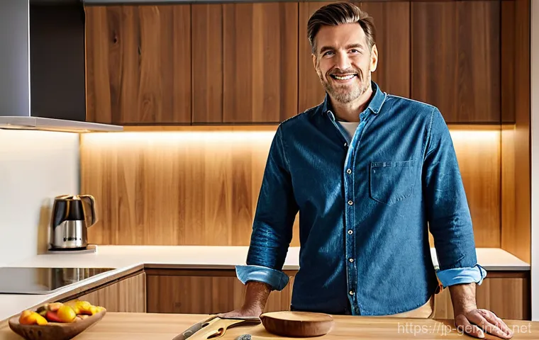 독일에서 전자제품 구매 시 고려할 점 - **Prompt:** A cozy and modern living room or kitchen in a German apartment. An adult person (mid-30s... 독일에서 전자제품 구매 시 고려할 점 - **Prompt:** A cozy and modern living room or kitchen in a German apartment. An adult person (mid-30s...