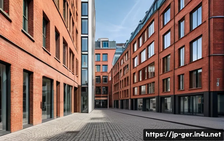 독일의 현대 건축 - A modern architectural scene in Berlin&rsquo;s Mitte district showcasing the harmonious blend of historic ...